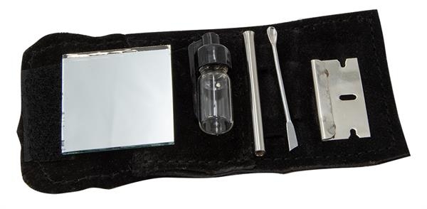 Snuff Set "Suede" 5-teilig SMAL schwarz